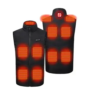 USB Powered Rechargeable Thermal Waistcoat Winter Warming Winter Clothing Outdoor Skiing Heated Men's Vest