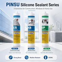 PINSU-KB - Sellador de Vidrio Resistente al Agua y al Moho, a Base de Alcohol, para Cocina y Baño