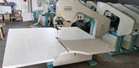 Machine de découpe de couteaux à bande 900 avec table de travail à flotteur d'air