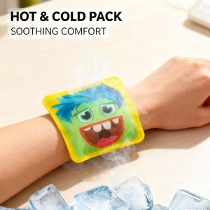 HANERSHI - Compresa Fría/Caliente Personalizada con Dibujos Animados para Niños, Diseño Divertido de Animales, Almohadilla de Gel Refrigerante, Alivio para la Fiebre y Lesiones, Tacto Suave - Product Image 4