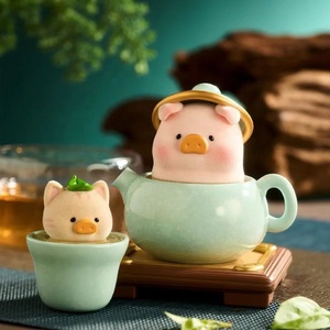 Nouveauté 2026 – Boîte de 8 figurines authentiques <span class=keywords><strong>Lulu</strong></span> <span class=keywords><strong>la</strong></span> cochonnette, série <span class=keywords><strong>Lulu</strong></span> Little Restaurant, figurines miniatures en PVC, jouets décoratifs adorables - Product Image 5