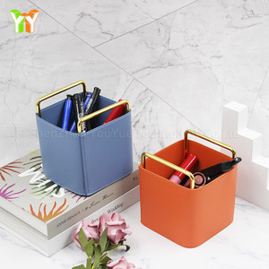 Porte-stylo en maille métallique Conteneur de bureau Porte-stylo Organisateur de bureau Pot <span class=keywords><strong>à</strong></span> <span class=keywords><strong>crayons</strong></span> - Product Image 2