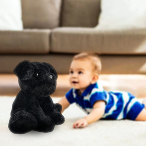 Peluche <span class=keywords><strong>de</strong></span> Perro Negro, Peluche <span class=keywords><strong>de</strong></span> Cachorro Suave y Adorable, Peluche Realista, Regalo para Niños, Fabricante <span class=keywords><strong>de</strong></span> Peluches Personalizados - Product Image 2