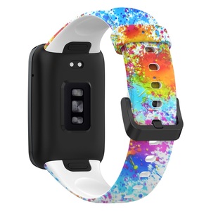 Pulsera deportiva Correa de <span class=keywords><strong>reloj</strong></span> de repuesto para Xiaomi Mi Band 7 Pro Correa de <span class=keywords><strong>reloj</strong></span> de silicona impresa colorida - Product Image 3