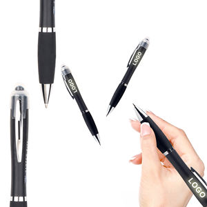 Stylet publicitaire en plastique de qualité avec écran tactile, design stylo bille LED laser, personnalisable avec logo lumineux, vente en gros - Product Image 6