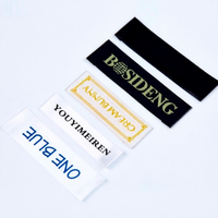 Etiquetas Tejidas Personalizadas para Prendas, Etiquetas de Tela Lavables con Adhesivo Termofusible para Ropa y Textiles para el Hogar, Hechas en China