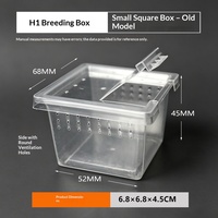 Boîte d'élevage transparente pour reptiles et insectes, vente en gros, pack en vrac, conception et fourniture en gros direct usine