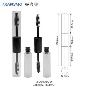 Fabricant de tubes de mascara double face personnalisés en plastique 8,0 ml*2 avec bouchon à vis pour emballage cosmétique des yeux - Product Image 1