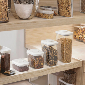 ANYA Wholesale Airtight Plastic Dry Food <strong>Storage</strong> Containers Set Cereal Grain Sugar Flour <strong>Storage</strong> <strong>Jars</strong> <strong>Kitchen</strong> Organizer Pantry - Product Image 1