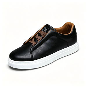 Sneakers <span class=keywords><strong>da</strong></span> <span class=keywords><strong>uomo</strong></span> colorblock <span class=keywords><strong>bianche</strong></span> basse con lacci, effetto pelle, casual per il pendolarismo quotidiano - Product Image 3