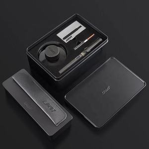 ที่กำหนดเองการพิมพ์เคลือบสีดำและ<span class=keywords><strong>สี</strong></span><span class=keywords><strong>ม่วง</strong></span>และสีทองหรูหราของขวัญกล่องปากกาสำหรับ <span class=keywords><strong>LAMY</strong></span> ปากกา - Product Image 4