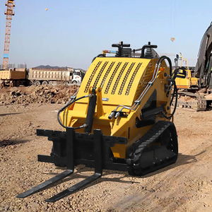 لودر صغير متعدد الوظائف مع ملحقات قاطع الأعشاب وطاحونة جذوع الأشجار وشفرة الثلج، محرك ديزل ومضخة هيدروليكية - Product Image 2