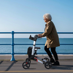 Nuevo carrito de compras de aleación de aluminio para ancianos con ayuda para caminar de la UE que es ligero y plegable para personas mayores - Product Image 2