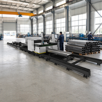 Machine de découpe laser à fibre CNC 5 axes 3D pour profilés et tuyaux, fabrication chinoise, découpe biseautée de poutres en H