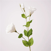 C-022 Fleurs artificielles de Lisianthus et de Gentiane de Prairie, haute qualité, toucher réaliste, hydratantes, pour la décoration d'événements