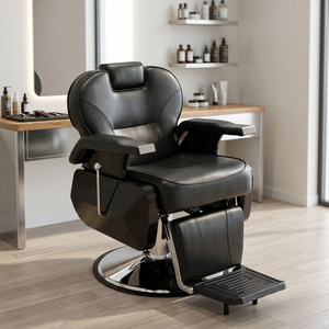 Fauteuil de Barbier Hydraulique Robuste Style Antique en Cuir PU Contemporain – Ensemble de Mobilier de Salon de Luxe 70 Pièces – Vente en Gros - Product Image 1