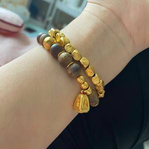 สร้อยข้อมือลูกปัดลายตอกแบบวินเทจ สไตล์ชาติพันธุ์ จี้สี่เหลี่ยม งานฝีมือ DIY ประณีต - Product Image 5