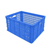 Panier empilable et emboîtable HUADU d'origine, fabriqué en usine, 528*407*256mm, pour fruits et légumes de ferme, en plastique, étanche, pour le stockage