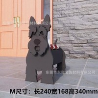 Pot de fleurs personnalisé en forme de chien pour la décoration de la maison, du jardin et des centres commerciaux, en panneau de mousse PVC, idéal comme cadeau