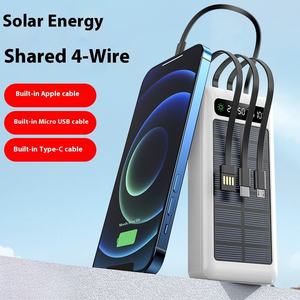 La batterie solaire portable ultra-mince à grande capacité pour l'extérieur avec quatre fils, idéale pour la vente en gros - Product Image 3