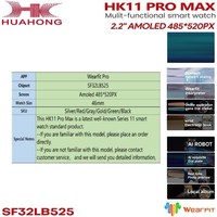 Jam Tangan Pintar Seri Hk11 Pro Max Kualitas Terbaik Gen 2 UI Layar Amoled Pk Hk10 Pro Max Plus Hk10promax+ Smart Watch Hk11promax