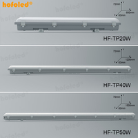 Luminaire LED étanche à la vapeur certifié SAA CE RoHS, 3 CCT sélectionnables, puissance réglable, IP65, étanche, luminaire de type batten, luminaire tri-proof pour garage