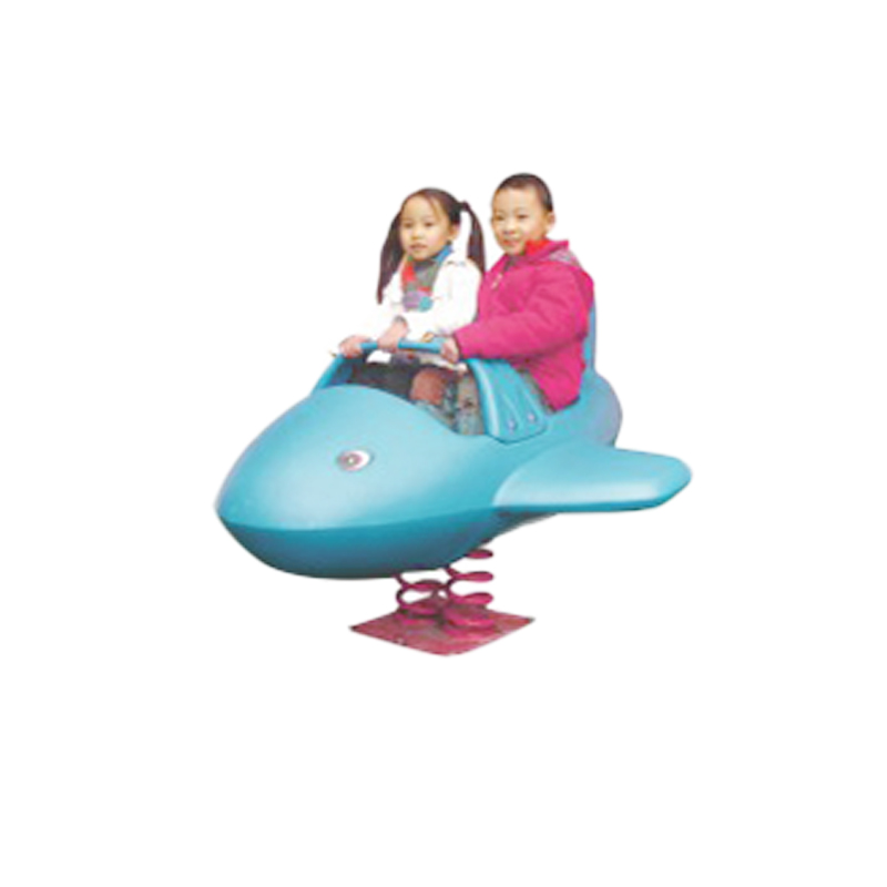 Flyfun Spring Horse Rider Outdoor Airplane Shaped Kids Rocking Horse with Double Seats for Educational Play Area and Sports Park