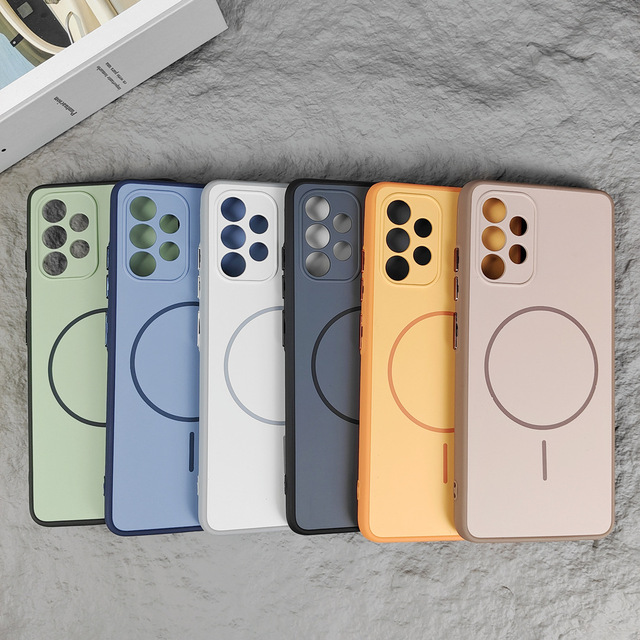 Premium Protective Skin-feel Phone case with Magnetic Ring, Suitable case for Samsung S26 S25 S24 S23 S22 S21 ultra Plus Fe