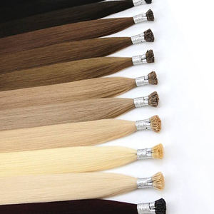 Extensiones de cabello ruso Remy dibujado doble Keratin I Tip Extensiones de cabello humano Cabello humano - Product Image 4