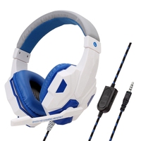 Casque de jeu filaire 3,5 mm pour PC, casque stéréo avec basses pour joueurs, écouteurs pour téléphone et ordinateur portable avec microphone pour PS4, Xbox One, Switch