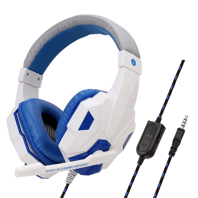 Gaming Headphones 3.5MM Wired PC Bass Stereo Gamer Headset Phone Laptop Earphone Helmet With Microphone for PS4 One Switch
