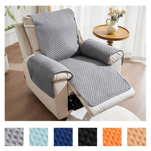 <b>Sofa</b> Protective Cushion <b>Cover</b> Solid Color Pad Type 145-185CM Waterproof Non-slip Polyester Machine Wash <b>Sofa</b> Slipcover - Product Image 5
