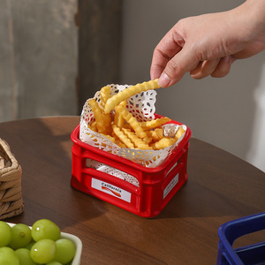 Tazón Creativo de Cerámica para Aperitivos, Frutero de Alta Estética para Sala de Estar, Cesta para Servir Palomitas, Papas Fritas y Aperitivos en Cafeterías - Product Image 4