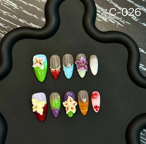 手工制作的压贴式指甲丙烯酸人造奢华假指甲 2026 新闻 高品质指甲 - Product Image 5