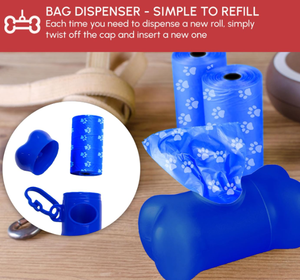 Sacs à déjections pour animaux de compagnie, sacs à crottes de chien, sacs biodégradables étanches pour les promenades en extérieur et le nettoyage - Product Image 5