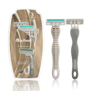 Cabezal pivotante de triple hoja de acero inoxidable con tira lubricante Maquinilla de afeitar desechable Afeitadora para hombres - Product Image 6