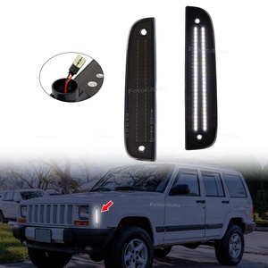 Mới đến màu trắng hổ phách dẫn xe phía trước bên đánh dấu đèn tín hiệu lần lượt chỉ số cho Jeep Cherokee 97-01 không tuần tự Fender - Product Image 3