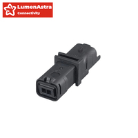 Conector de cable de 2 pines macho/hembra para sensor regulador de faros de automóvil, impermeable IP68, clasificación 3A, carcasa PA66 para cableado