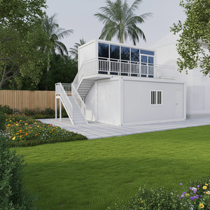 บ้านคอนเทนเนอร์สำเร็จรูปแบบโมดูลาร์ TOPPRE บ้านคอนเทนเนอร์ 2 ชั้น บ้านขนาดเล็ก 1 ห้องนอน พร้อมห้องครัวและห้องน้ำ - Product Image 1