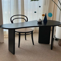 Table d'ordinateur de bureau en bois massif nordique simple bureau de chambre à coucher de maison moderne bureau de forme spéciale