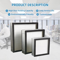 Disesuaikan MERV 12 13 14 Dapat Dilepas HEPA Filter Window Debu Air Filter/Kolektor Debu