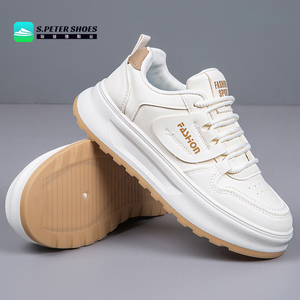 S.PETER EVA 35-40 White Comfortable Lace-up Platform Women's Platform Chunky Sneakers Daily Wear Skateboarding <strong>Shoes</strong> - Product Image 1