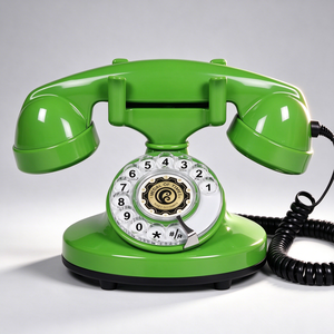 Teléfono de escritorio retro con dial giratorio vintage, servicio de fabricante OEM de moldeo por inyección de plástico personalizado - Product Image 3