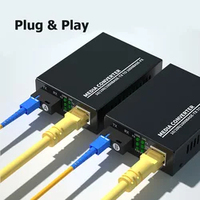 Transmisor de Señal RF a Ethernet POE de 2 Puertos y 10/100 Mbps FJGEAR, Convertidor Extensor de IP a Coaxial para Interruptores de Red CCTV/IPTV