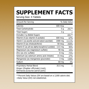 Private Label Immune Support Tablets Vitamin C D Antioxidants Vitamin A C E Chewable Tablets Support Immune System Citrus Flavor - Product Image 2