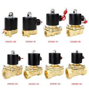 โซลินอยด์วาล์ว 2W 220V 12V 24V วาล์วควบคุมน้ำโลหะผสมทองแดง แบบปิดปกติ/เปิดปกติ ขนาด 2 4 6 8 นิ้ว แบบตรง - Product Image 4