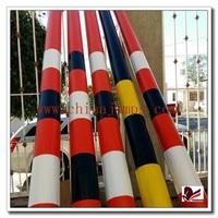 Poteaux de saut d'obstacles en PVC colorés Reeds - Poteaux d'obstacles équestres résistants aux UV pour l'entraînement et la compétition équestre