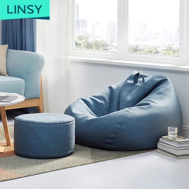 Linsy घर नॉर्डिक आलसी सोफे Beanbag बालकनी बेडरूम छोटे और प्यारा एकल सोफे Tatami