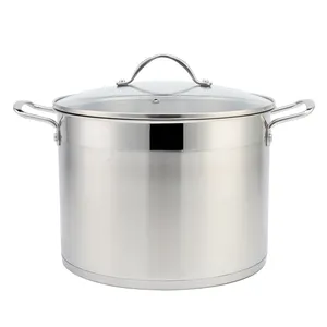 24cm調理スープ鍋鍋調理器具キャセロール8QTステンレス鍋