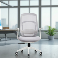 Chaise de bureau moderne en maille avec accoudoirs mobiles 3D, pivotante, confortable, bon marché, pour hommes, avec système de levage à gaz